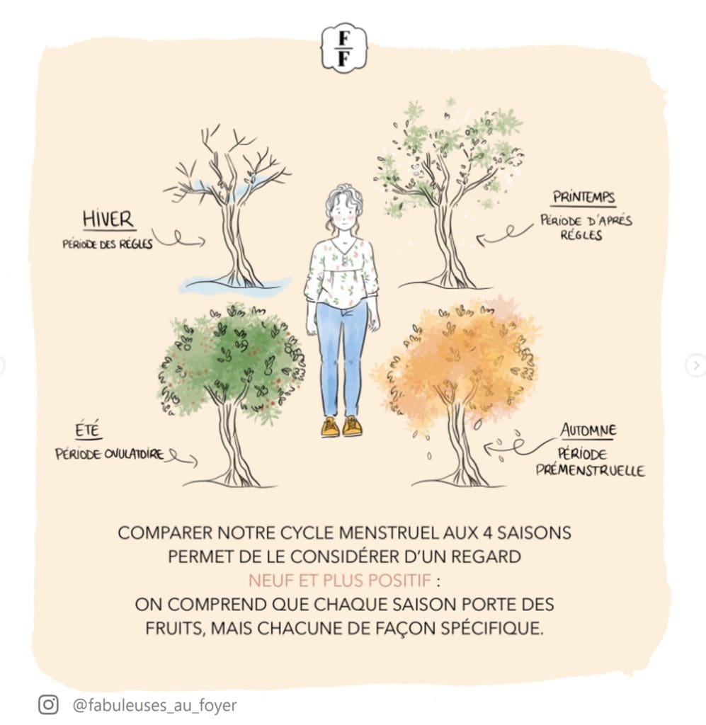 Cycle menstruel en 4 temps